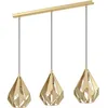 Image de Suspension Luminaire EGLO Carlton Lustre 3 Lampes Rétro Métal Doré 805 cm