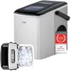 Image de Machine à glaçons - 12 en 24h - 2 tailles de glaçons Icemaker 120W - 18L Acier inoxydable