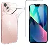 Image de Pack 360 degrés : coque transparente et protection écran verre trempé Apple iPhone 13 mini 5G 5 4 pouces