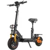 Image de Trottinette Électrique TWOFISH V5 MAX avec Siège - Moteur 800W - Batterie 48V 18Ah - Pneus Avant 11 et Arrière 10 -Autonomie