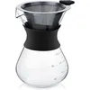 Image de Cafetière manuel verre filtre acier inoxydable brasseur goutte-à-goutte bureau maison infusion lente naturelle