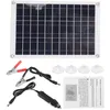 Image de Panneau solaire portable 100 W monocristallin 12/24 V avec sortie USB pour voiture remorque yacht
