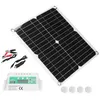 Image de module photovoltaïque Panneau solaire flexible en silicium monocristallin 40W 18V avec contrôleur de charge solaire 20A pour