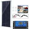 Image de Kit Panneau Solaire 100W + Contrôleur de charge solaire 100A pour Charge la Batterie 12V de Camping-car/Bateau/Caravane