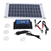 Image de Fafeicy Chargeur de panneau solaire Kit de panneau solaire Module photovoltaïque en polysilicium 50W 18V avec contrôleur de charge