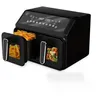 Image de Airfryer friteuse à air dual zone 8L 2200WFriteuse sans huile 2 compartimentsFenêtre de Visualisation10 Programmes Automatique