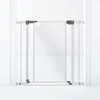 Image de Barrière de sécurité à panneau transparent - DREAMBABY - Fonction maintien en position ouverte- Bas anti-chute - Blanc