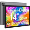 Image de OHAANYY Tablette 14 pouces Android 13 6GB+128GB Wi-Fi 5 512G TF Card Support 8Core 10000mAh