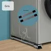 Image de Socle Lave Linge avec 24 Roues Réglable 45 cm-70cm Réduction du Bruit Antichoc