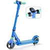 Image de Trottinette électrique 130 W pliable pour enfant 7-14 ans 14 Km-h Max.Autonomie 8 Km Trottinette Bleu