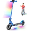 Image de Trottinette électrique Enfants Avec Absorption Des Chocs - 130W - 14 Km/h - 8Km - Pliable - écran LCD - Lumière de pédale - Bleu