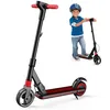 Image de Trottinette Electrique Noir Enfant 6 a 16 Ans Portée de 7 Km Écran LED Pliable Trottinettes électriques 130W à Freins Doubles