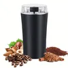 Image de Moulin à café électrique 300W Moulin à grains Broyeur à herbes électrique 8 lames en acier inoxydable - Noir