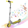 Image de MEGA MOTION Trottinette électrique Pliable Jaune avec poignée et Vitesse réglable Moteur 150W adaptée aux Enfants de 6 à 12 Ans