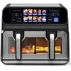 Image de Friteuse sans Huile SIN-802X   Air Fryer Double Cuve 9L avec Séparateur Amovible   Grand Écran Couleur   10 Programmes   2200W
