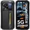 Image de HOTWAV Hyper 7 Pro 5G Smartphone Robuste 36Go+256Go 66 FHD+ 10800mAh 200MP Caméra Téléphone Android 14 IP68/NFC/GPS/OTG Noir