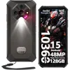 Image de Smartphone Robuste Ulefone Armor X16 12Go+128Go 656 10360mAh 48MP+16MP Android 15 Téléphone Portable Incassable Dual SIM/NFC Noir