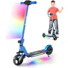 Image de Trottinette électrique pour Enfants Et Adolescents 6-14 Ans - EROLLERRUN - Néons colorés - 130W - Pliable - écran LCD - Bleu