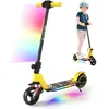 Image de Trottinette électrique pour Enfants Et Adolescents 6-14 Ans - EROLLERRUN - Néons colorés - 130W - Pliable - écran LCD - Jaune
