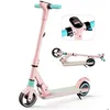Image de Trottinette Electrique Enfant ELSCOOT S3 Pliable - Léger Ultra Portable - écran LCD - 130W - 8 km - Pour 6 à 12 ans- Rose