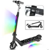 Image de Trottinette électrique Enfants - E-RIDES - F601 - Pliable - 3 vitesses Jusquà 15km/h - Hauteur Réglable - Écran LED - Noir