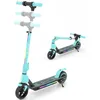 Image de Trottinette Electrique Enfant - Roues 65- Moteur 130W- 25Ah- Autonomie 5-8km - Pliable - Lumières LED - Hauteur Réglable - Bleu