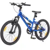 Image de Leawin Vélo Enfant 20 Pouces Bleu   VTT Garçon Fille 6 à 10 Ans   Monovitesse   Freins V-Brake   Cadre Acier   Vélo Junior
