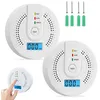 Image de Détecteur de monoxyde de carbone électrochimique AIMOONSA - alarme 85 dB écran LCD alimenté par piles