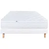 Image de LUXURY LITERIE - Ensemble matelas + sommier - THERMOTEC - 140 x 190 cm - Tapissier - Ferme - Face été/hiver