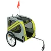 Image de Remorque vélo pour chien OHMG - Jaune-gris - Base renforcée - Antidérapant et résistant à lhumidité