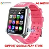 Image de Montre connectéeSmart 4G caméra à distance GPS WI FI traceur chercheur enfant étudiant Google Play - Type Pink-Added 16GB Card