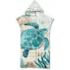 Image de Serviette Poncho de Surf Microfibre à Séchage Rapide en Tissu Surfing Changement Robe à Capuche Poncho Plage à Langer Peignoir