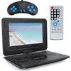 Image de Fdit Lecteur de DVD Lecteur DVD EVD Portable Écran LCD 139 Pouces avec Fonction TV/FM/USB/Jeu 100 240V(Prise EU )