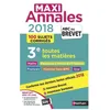 Image de Maxi Annales 3e - 100 Sujets CorrigÃ©s - Edition 2018 en occasion ou reconditionné