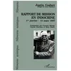 Image de Rapport De Mission En Indochine - 1er Janvier-14 Mars 1937 en occasion ou reconditionné