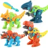Image de Ototon® Démontage Dinosaure Enfant Jouet Bricolage Jeux Dinosaures Construction 4 Pcs pour Garçons et Filles 3+ Ans