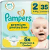 Image de Pampers Couches Premium Protection T2 4-8kg 35 couches