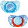 Image de Chicco Physio Forma Air Sucette Silicone +6m Étoile Pomme Lot de 2 + Boite de Stérilisation
