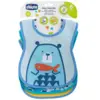 Image de Chicco Repas Bavoir Décoré +6m Bleu 3 unités