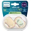 Image de Avent Sucette Ultra Air Jour&Nuit 0-6M Nature x2, sans BPA