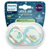 Image de Avent Sucette Ultra Air Nuit 6-18M Polaire x2, sans BPA