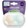Image de Avent Ultra Soft jour 0-6M Uni Nature x2, sans BPA