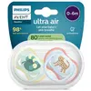 Image de Avent Sucette Ultra Air jour 0-6M Mix Imprimé Fun sans BPA x2