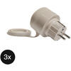 Image de Shelly Outdoor Plug S - Gen3 - 3 Pack - Beige