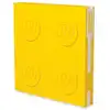 Image de LEGO Autre Carnet avec verrou et stylo à encre gel - Jaune 5009065