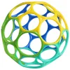 Image de Balle hochet souple bleu et vert