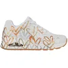Image de Baskets avec dessins iconique uno métallic love femme Skechers Blanc 36