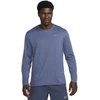 Image de Maillot manches longues Nike Miler Dri-FIT UV Bleu 2XL