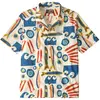Image de Chemise manches courtes de camp Patagonia Tidal Threads Multicolore S