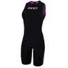 Image de Combinaison courte de trifonction sans manches femme Zone3 Streamline Noir S